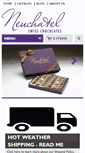 Mobile Screenshot of neuchatelchocolates.com