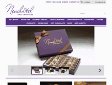 Tablet Screenshot of neuchatelchocolates.com